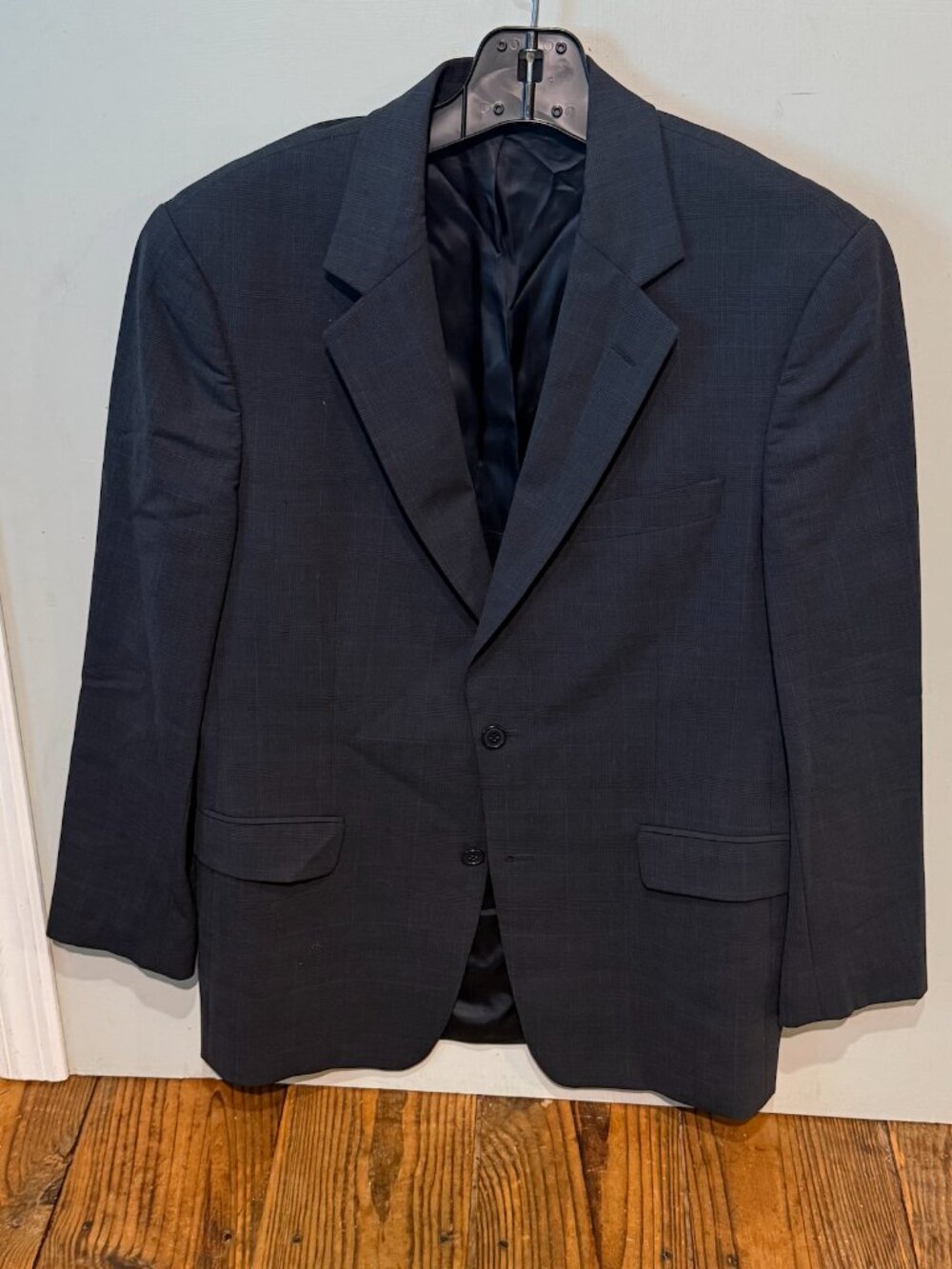 Brooks Brothers 346 Men's Wool Stretch 2-Button Blazer Size 40 R Charcoal Gray